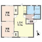 ディアス中島の間取り画像