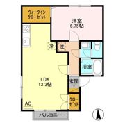 クレストファイブ Aの間取り画像