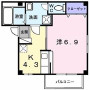 グリシーヌメゾン・MKの間取り画像