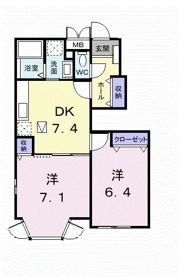 ヴァルトブリーゼ Aの間取り画像