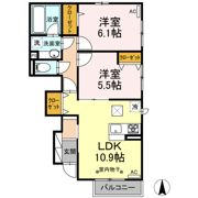 ヴィラ レガーロ Aの間取り画像