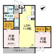 リヴェールⅡの間取り画像