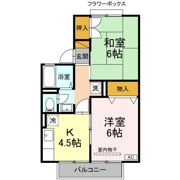 セジュール川間 Aの間取り画像