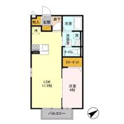イオソレーユ Ⅱの間取り画像