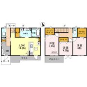 ラ ファミリア フェリス A棟の間取り画像