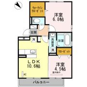 D-room山王公園の間取り画像