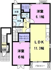 バロン・栗島の間取り画像