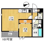 Grandtic朝倉街道の間取り画像