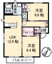 オーチャードC棟の間取り画像