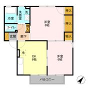 オリゾン Bの間取り画像