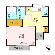 マイルーム藤 Ⅳの間取り画像