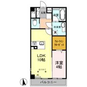 エレクトハイツ東鶴賀の間取り画像