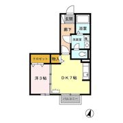 リビングタウンかじま台 Aの間取り画像