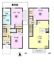 原田タウンハウス Ⅱ棟の間取り画像