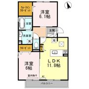 キャスバル A棟の間取り画像