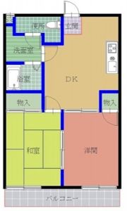 岸本マンションの間取り画像