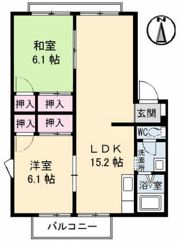 フレグランス藤ノ木 B棟の間取り画像