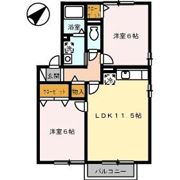 エクセルSHIGENO B棟の間取り画像