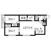 ブランシャール平岸N1の間取り画像