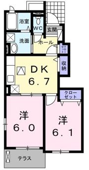 アクア・クレメント五番館の間取り画像