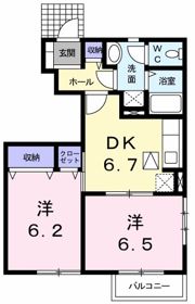 アレグレッチェ Bの間取り画像