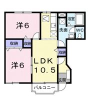 グリーンパールAの間取り画像