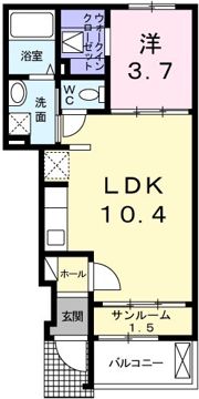 テラエスペランサ Bの間取り画像