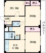 ビレッジハウス則松3号棟の間取り画像