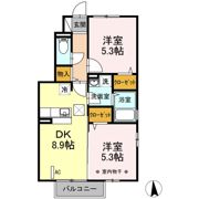 中ノ町タウン Aの間取り画像