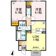 クレール A棟の間取り画像