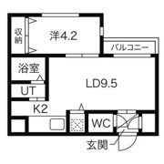 ヌーヴェルコート白石の間取り画像