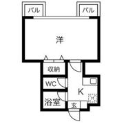 リバーパレス高野の間取り画像