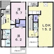 レクイアーレ72 Aの間取り画像