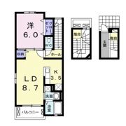 PROMENADE 高師Aの間取り画像