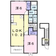 サンライズ福田Bの間取り画像