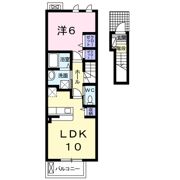 キャッスル安養寺Dの間取り画像