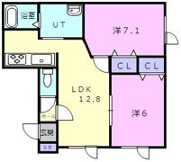 クローバーハウスNo．17の間取り画像