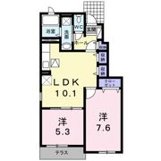 ライフコートウエストAの間取り画像