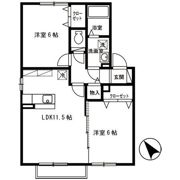 グランモア鳴滝 ABの間取り画像