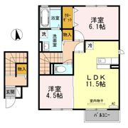 グリュック Aの間取り画像
