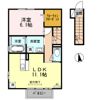 グリュック Bの間取り画像