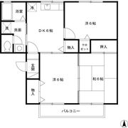 ロイヤルガーデン吉倉 Dの間取り画像