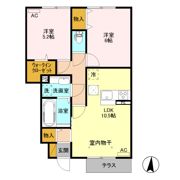 キャッツアイ Aの間取り画像
