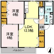 メープル上野の間取り画像