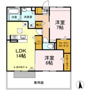 リブ フラットの間取り画像