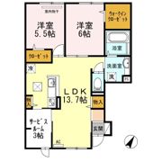 フォーチューン真壁 C棟の間取り画像
