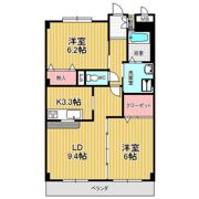 フローラ池上台の間取り画像
