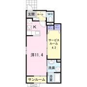 スマイル ミライの間取り画像