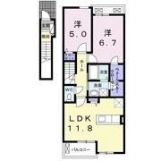 フェリシアス Ⅲの間取り画像