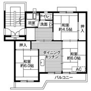 ビレッジハウス千津ヶ谷3号棟の間取り画像